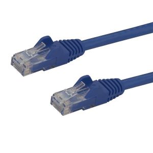 StarTech.com 3m CAT6 Ethernet Cable Blue CAT 6 Gigabit Ethernet Wire 650MHz 100W PoE RJ45 UTP Network/Patch Cord Snagless w/Strain Relief Fluke Tested/Wiring is UL Certified/TIA