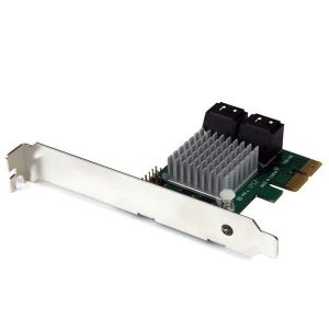 StarTech.com 4 Port PCI Express 2.0 SATA III 6Gbps Card with HyperDuo SSD Tiering