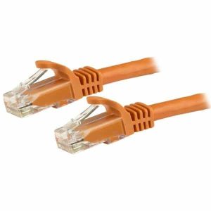 StarTech.com 3m CAT6 Ethernet Cable Orange CAT 6 Gigabit Ethernet Wire 650MHz 100W PoE RJ45 UTP Network/Patch Cord Snagless w/Strain Relief Fluke Tested/Wiring is UL Certified/TIA