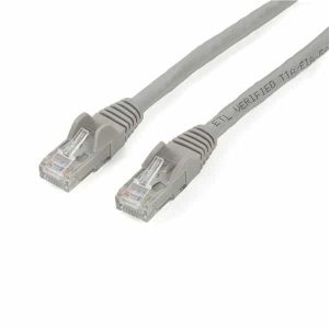 StarTech.com 2m CAT6 Ethernet Cable Grey CAT 6 Gigabit Ethernet Wire 650MHz 100W PoE RJ45 UTP Network/Patch Cord Snagless w/Strain Relief Fluke Tested/Wiring is UL Certified/TIA