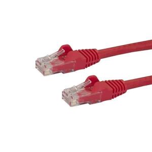 StarTech.com 2m CAT6 Ethernet Cable Red CAT 6 Gigabit Ethernet Wire 650MHz 100W PoE RJ45 UTP Network/Patch Cord Snagless w/Strain Relief Fluke Tested/Wiring is UL Certified/TIA