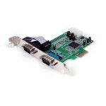 Startech. Com 2 port native pci express rs232 serial adapter card with 16550 uart myithub