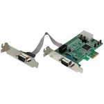 Startech. Com 2 port low profile native rs232 pci express serial card with 16550 uart - myithub