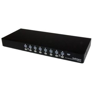 StarTech.com 16 Port 1U Rackmount USB Kit with OSD and Cables