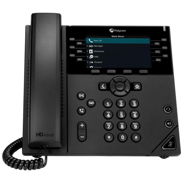 Poly 450 obi edition ip phone black 12 lines lcd myithub