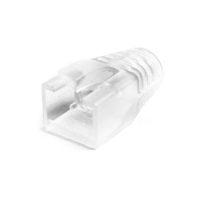 Serveredge RJ45C6A BOOT7.0D CLR 10 RJ45 Cat6A Clear Strain Relief Boot(7mm OD): Bag of 10