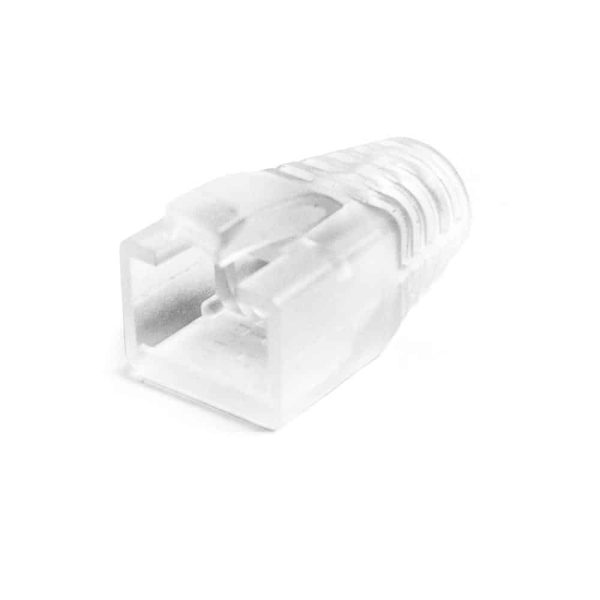 Serveredge rj45c6a boot7. 0d clr 10 rj45 cat6a clear strain relief boot(7mm od): bag of 10 - myithub