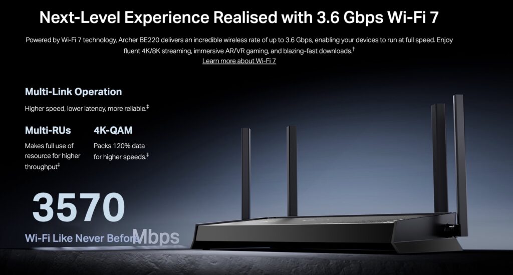Image - meet the tp-link archer be220: your next-gen wi-fi 7 router